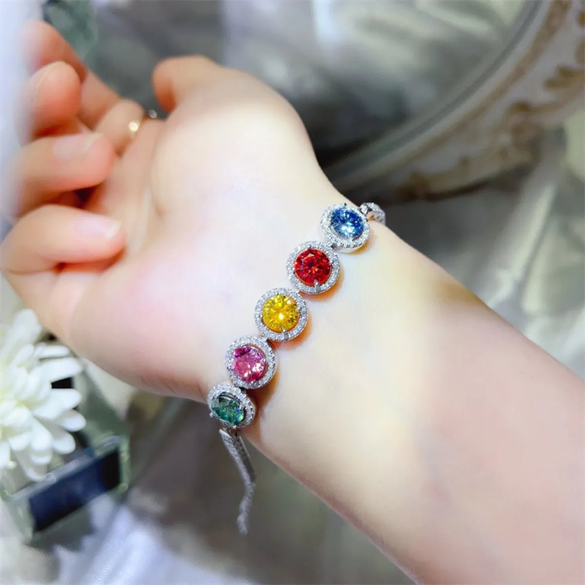 5 Carat 925 Sterling Silver Moissanite Bracelet - Eco4life Clothing and Accessories