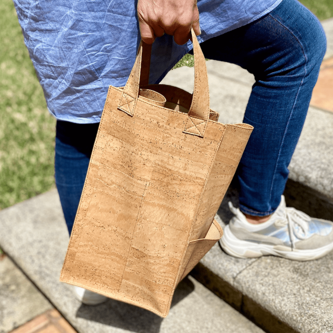 Aficionado Wine Tote Bag (4 Bottles) - Eco4life Clothing and Accessories