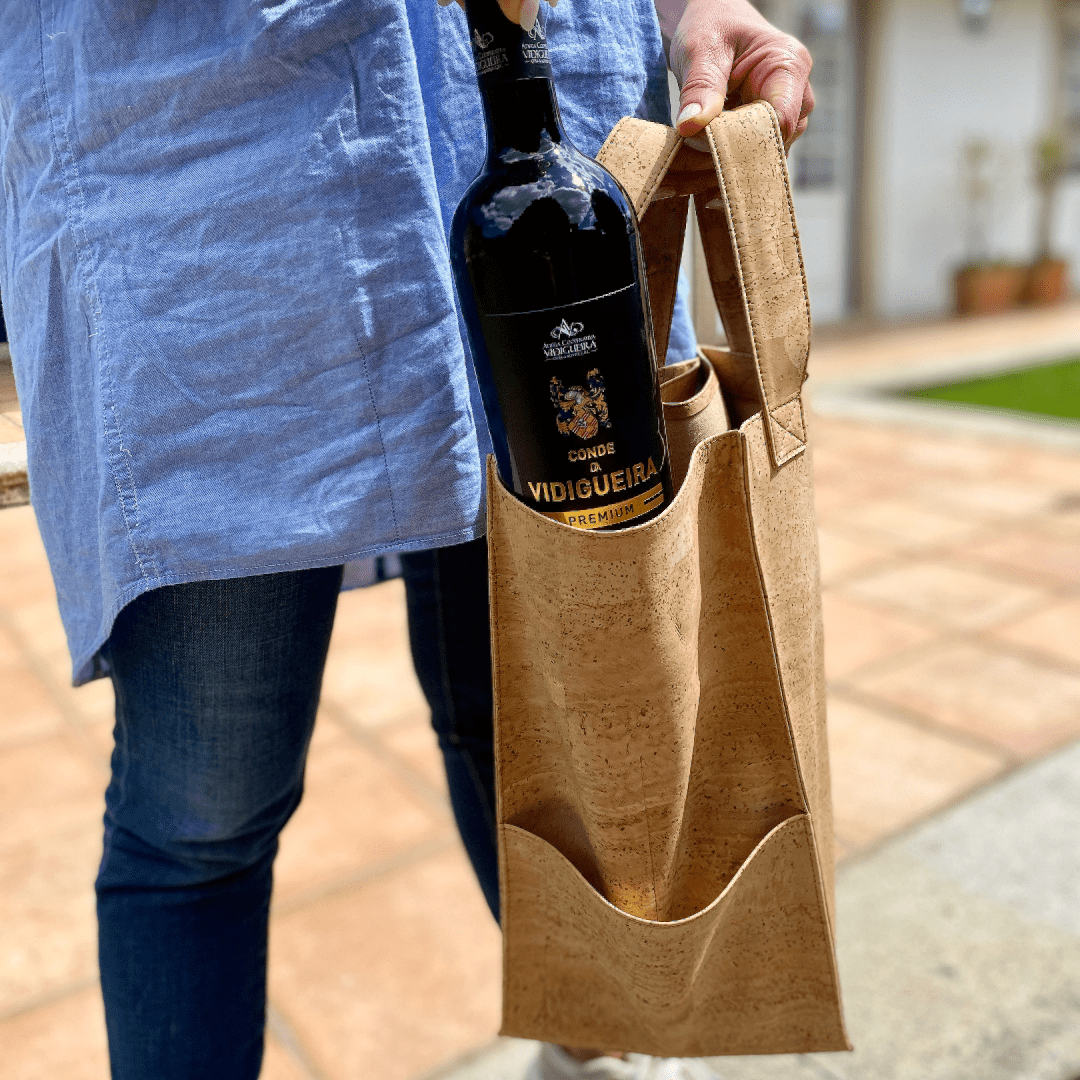 Aficionado Wine Tote Bag (4 Bottles) - Eco4life Clothing and Accessories