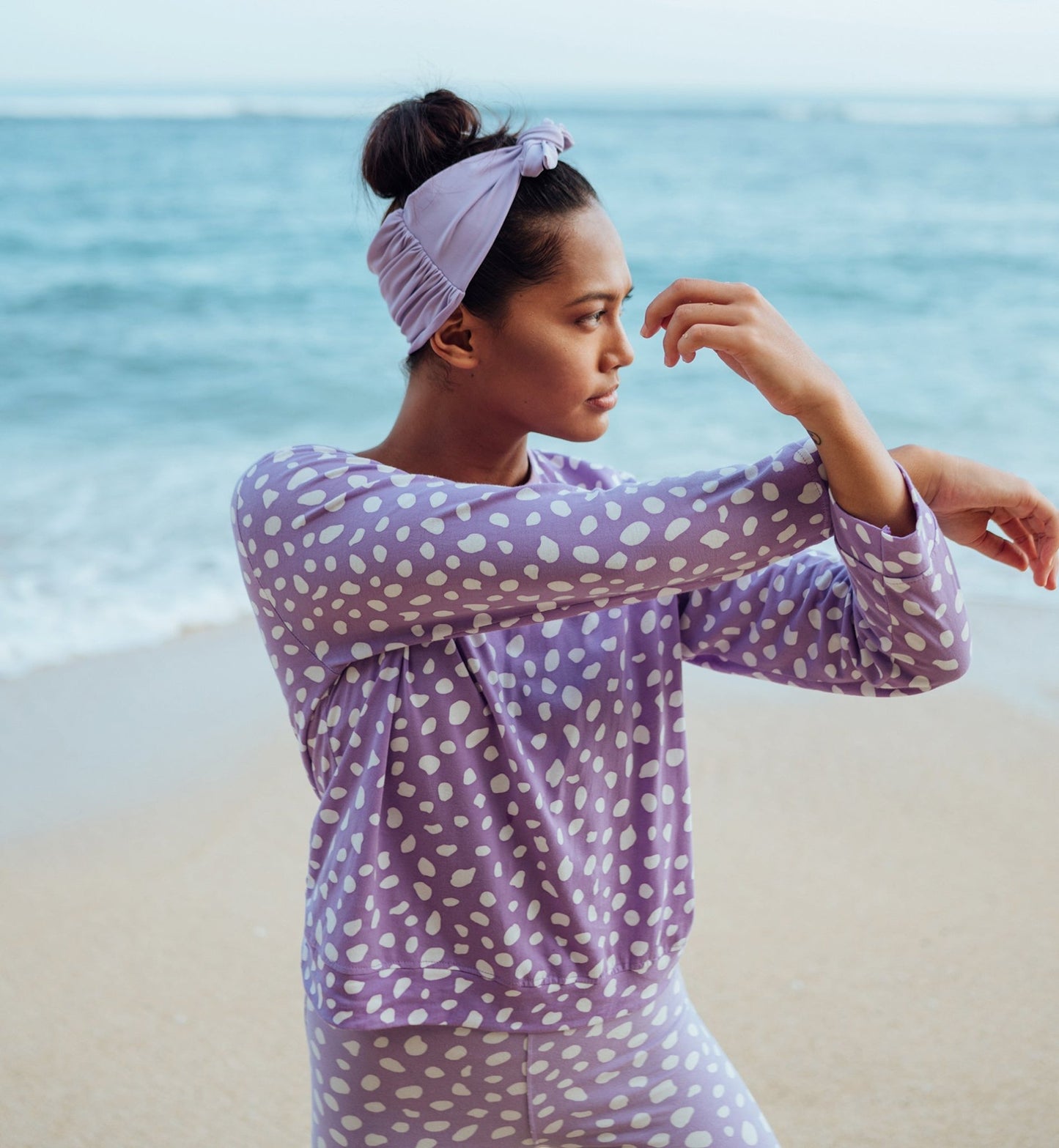 ARNOLDI Organic Cotton Sweatshirt, in Lilac Purple - Eco4life Clothing and Accessories