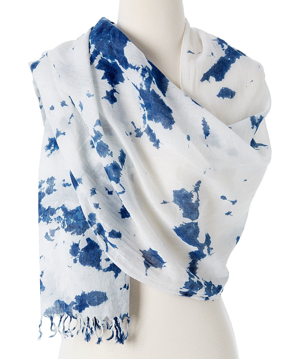 Awaken Organic Tie Dye Scarf - Eco4life Clothing and Accessories