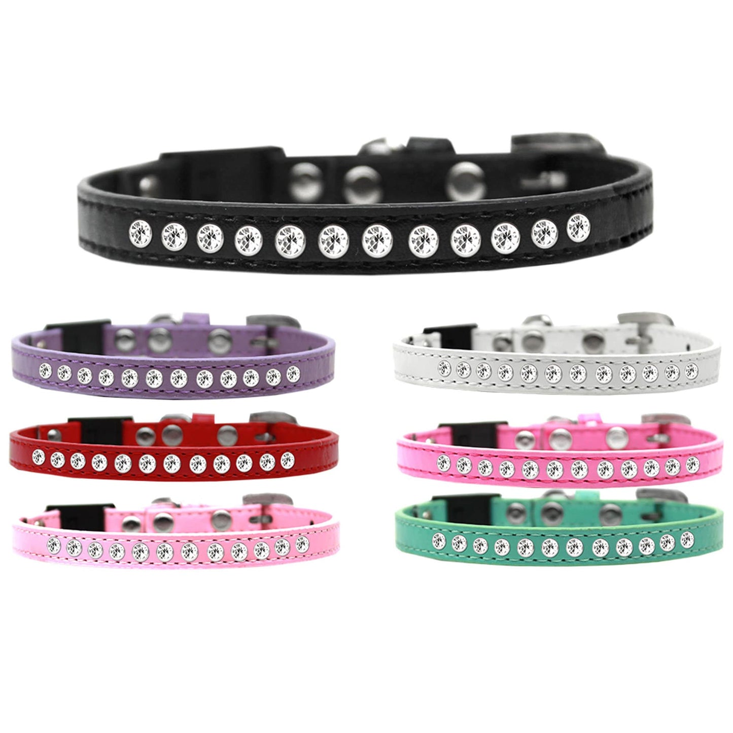 Breakaway Cat Collar, "Clear Jewel" - Eco4life Clothing and Accessories