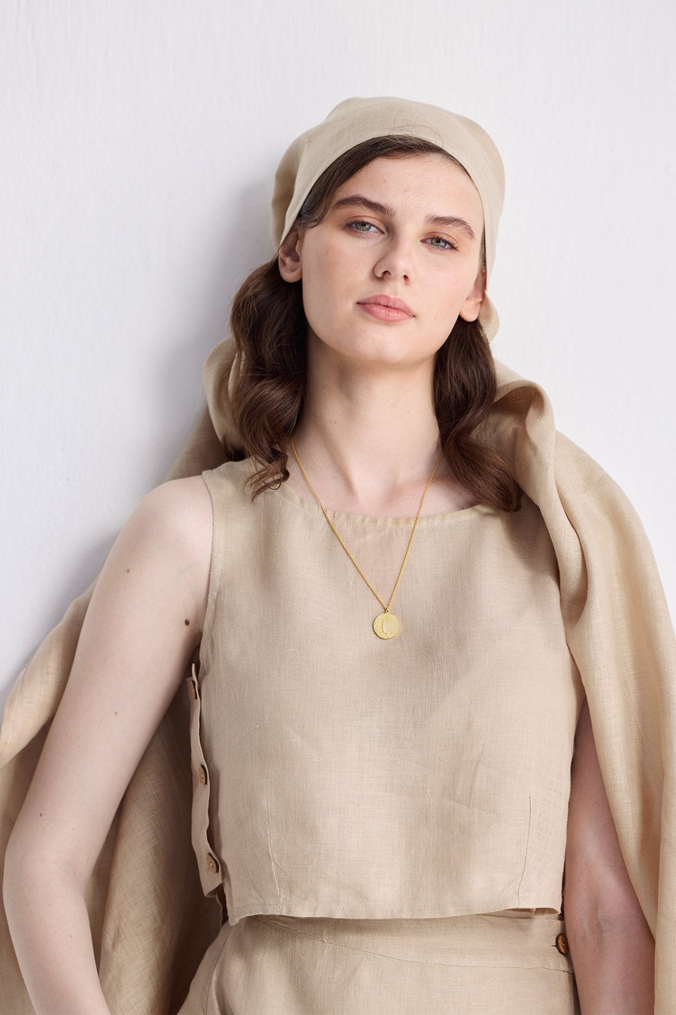 Breezy Summer Set in Neutral Beige - Eco4life Clothing and Accessories