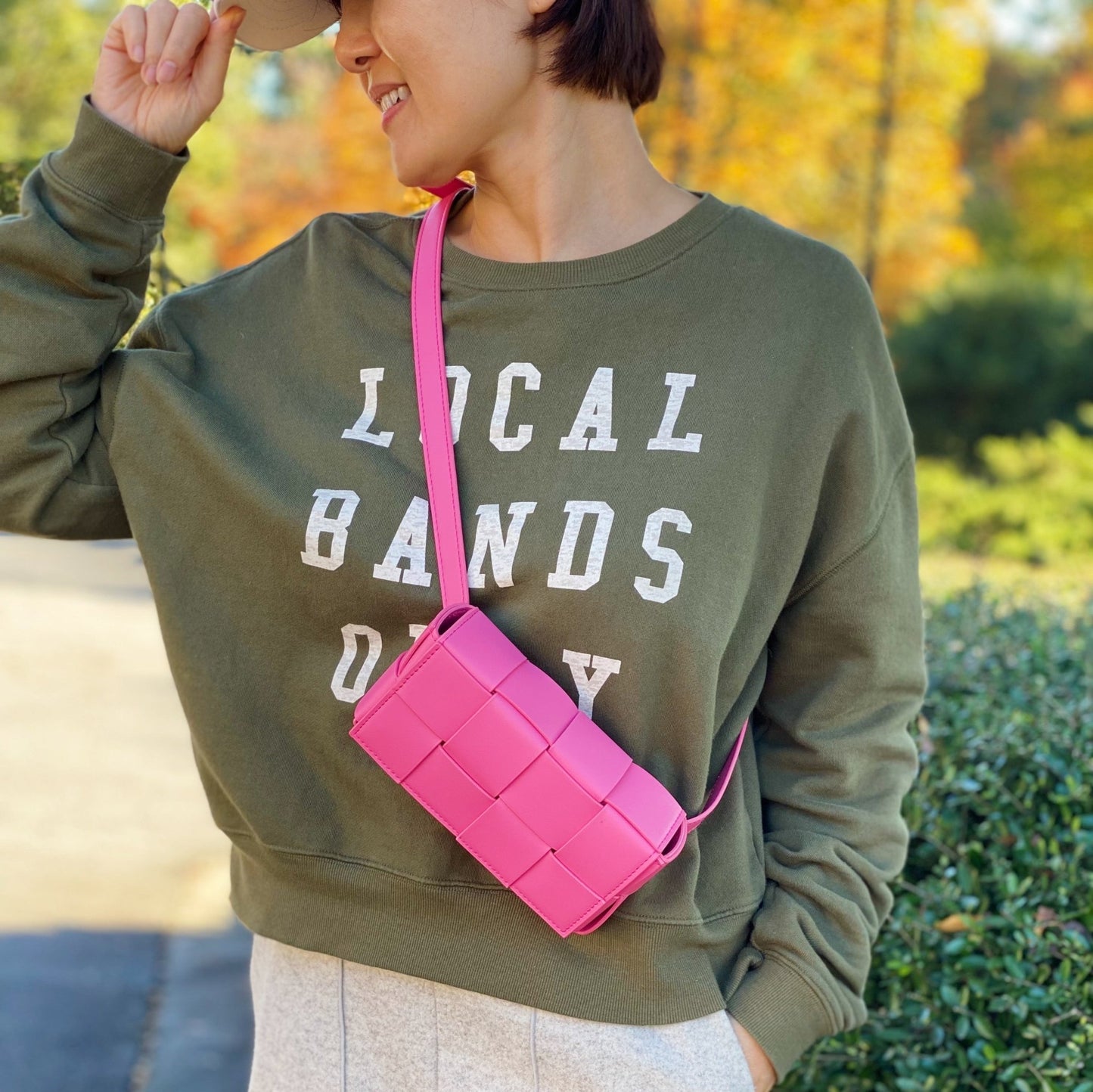 Candy Cube Woven Sling Bag - Eco4life Clothing and Accessories