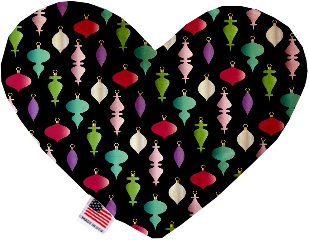 Christmas Pet and Dog Plush Heart or Bone Toy, "Candy Cane Lane Group" (Available in different sizes and 8 different patterns!) - Eco4life Clothing and Accessories