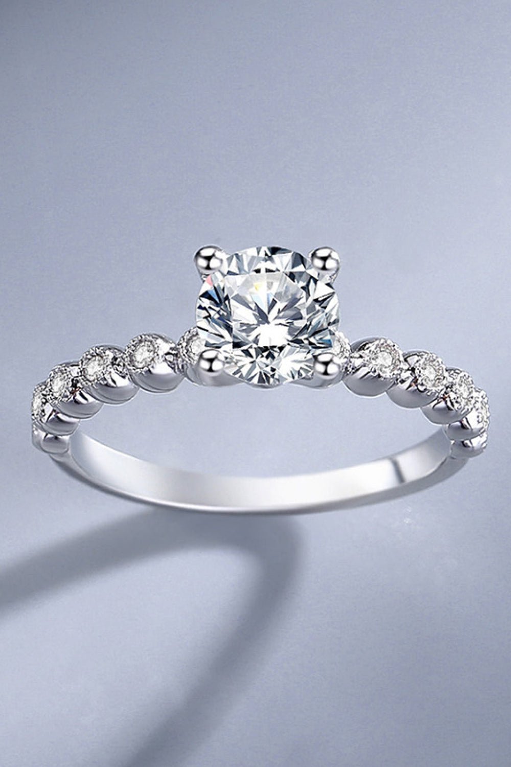 Classic 4 - Prong Moissanite Ring - Eco4life Clothing and Accessories