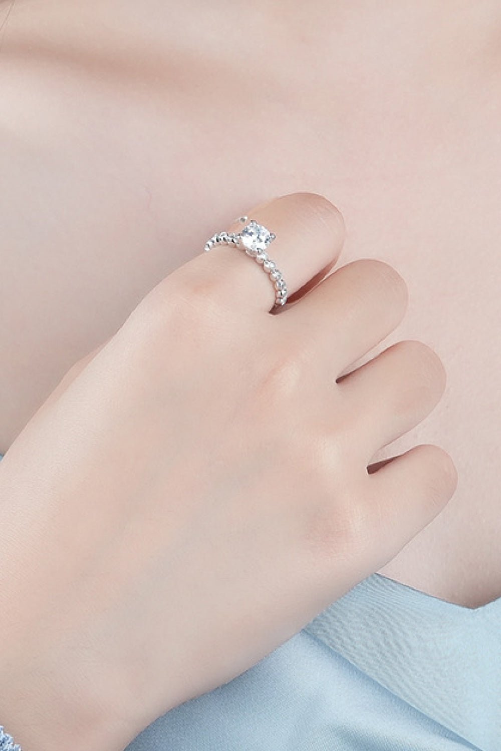 Classic 4 - Prong Moissanite Ring - Eco4life Clothing and Accessories