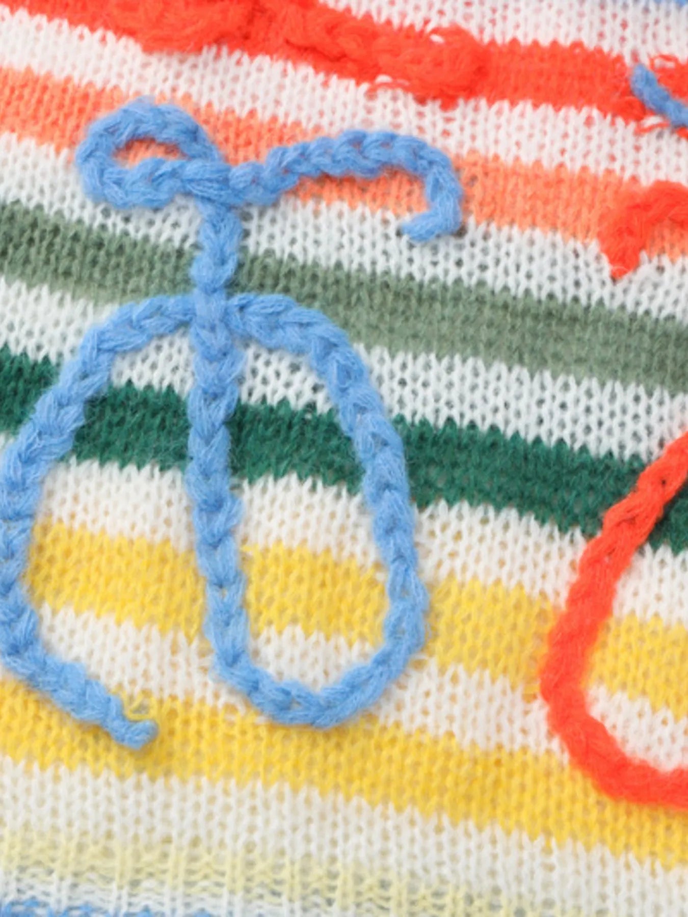 Colorful Abstract Pattern Striped Sweater - Eco4life Clothing and Accessories