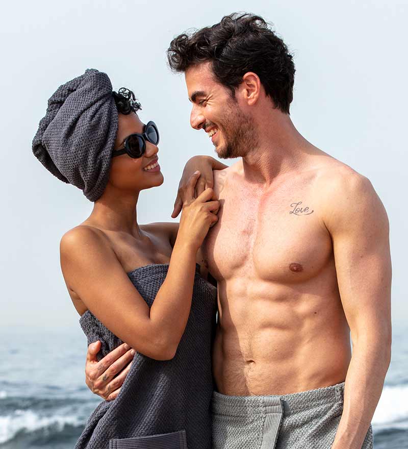Cotton Hair Drying Towel Wrap - Eco4life Clothing and Accessories