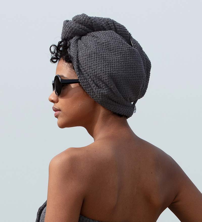 Cotton Hair Drying Towel Wrap - Eco4life Clothing and Accessories