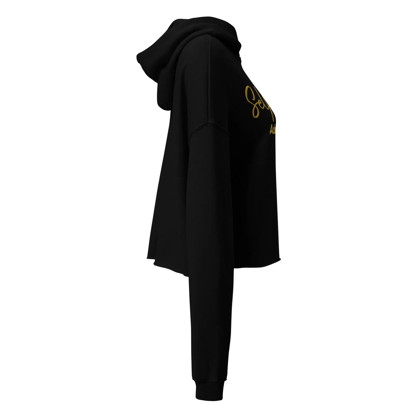 Crop Hoodie - Self Love Addicted with EMBROIDERY - Eco4life Clothing and Accessories