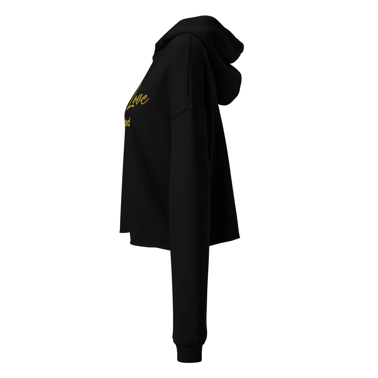 Crop Hoodie - Self Love Addicted with EMBROIDERY - Eco4life Clothing and Accessories