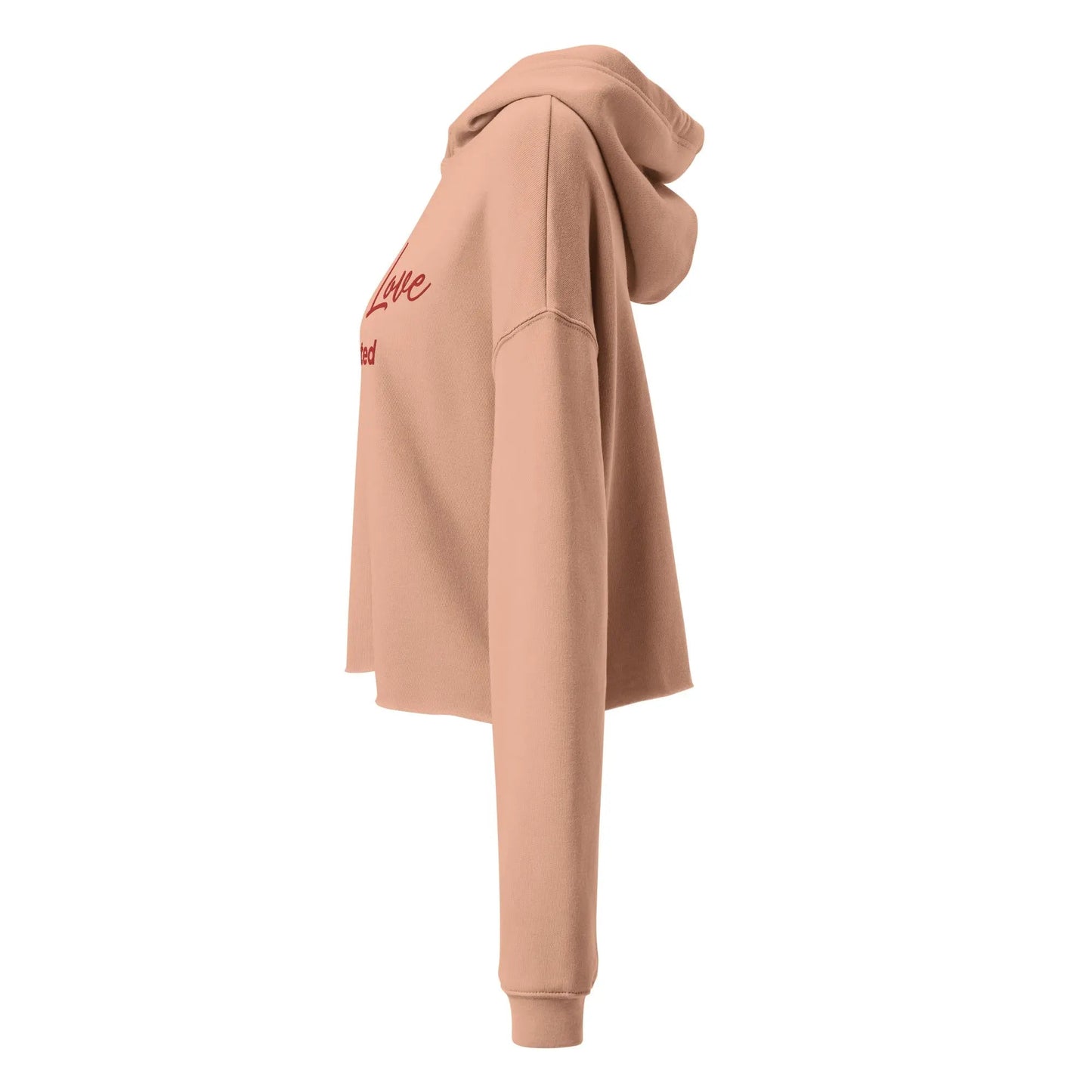 Crop Hoodie - Self Love Addicted with EMBROIDERY - Eco4life Clothing and Accessories