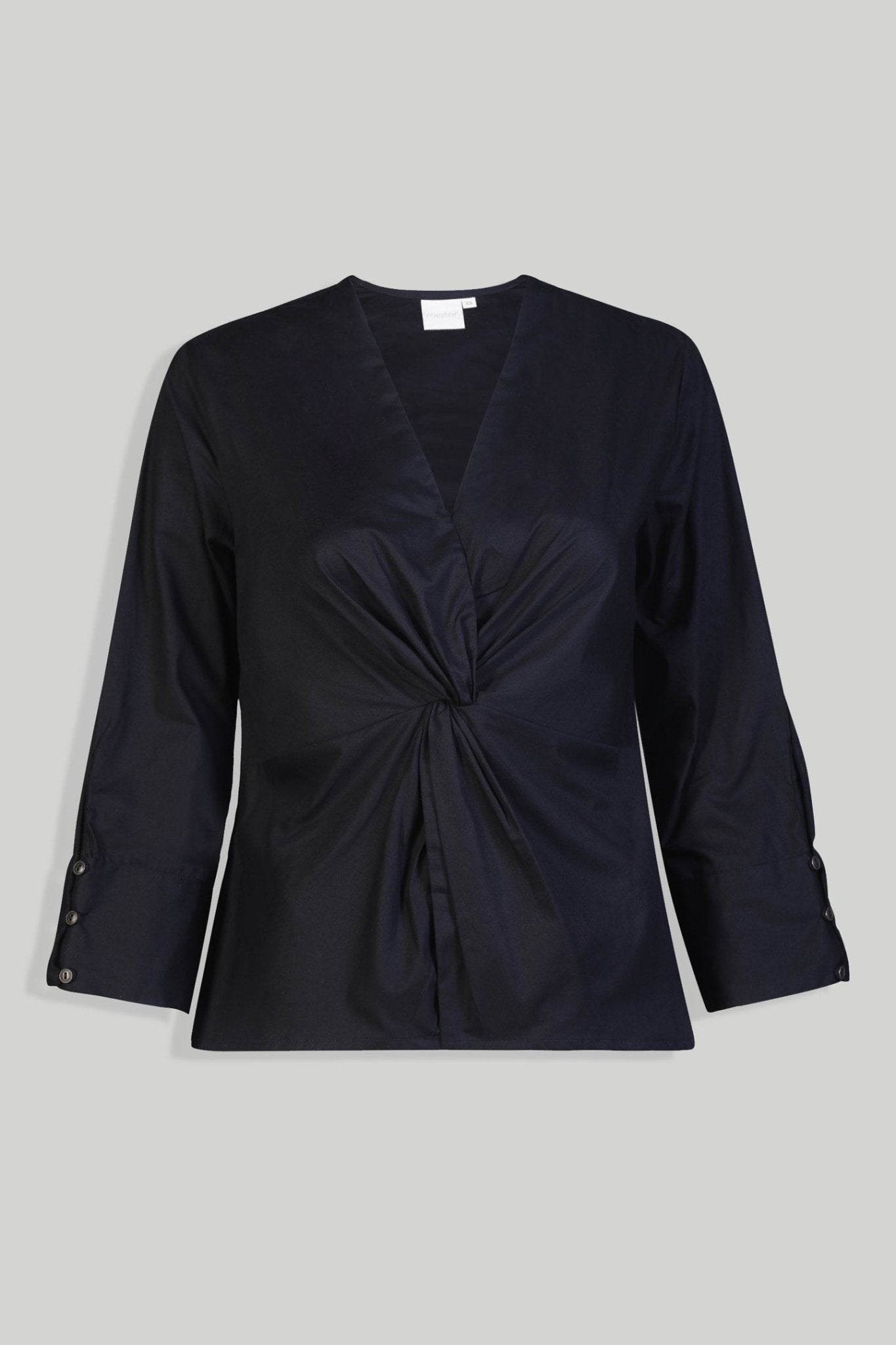 Front Twist Top in Black - Eco4life Clothing and Accessories
