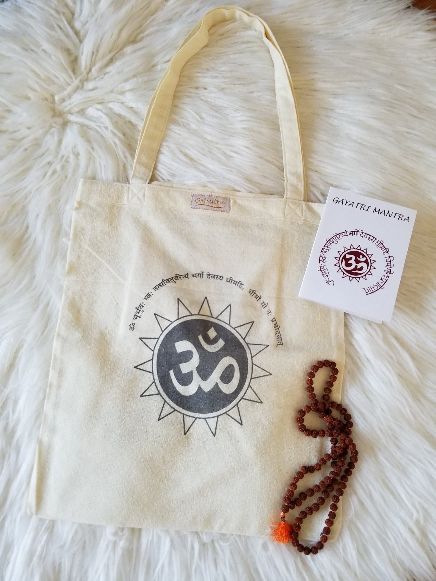 Gayatri Mantra Tote Bag - Eco4life Clothing and Accessories
