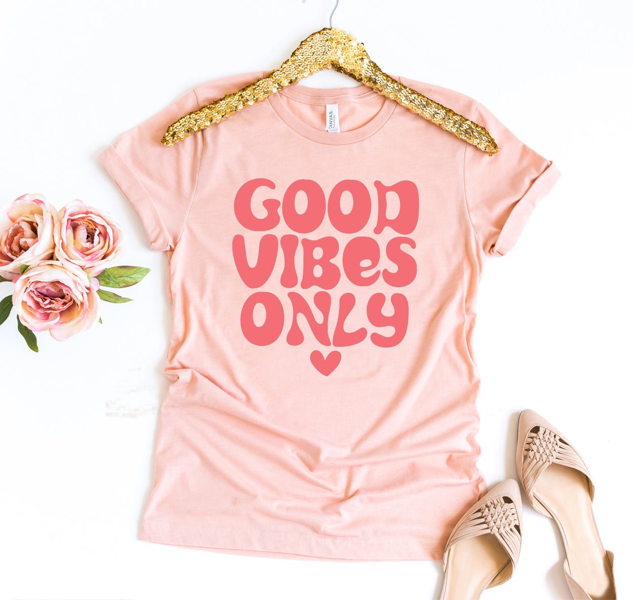 Good Vibes Only T-shirt - Eco4life Clothing and Accessories