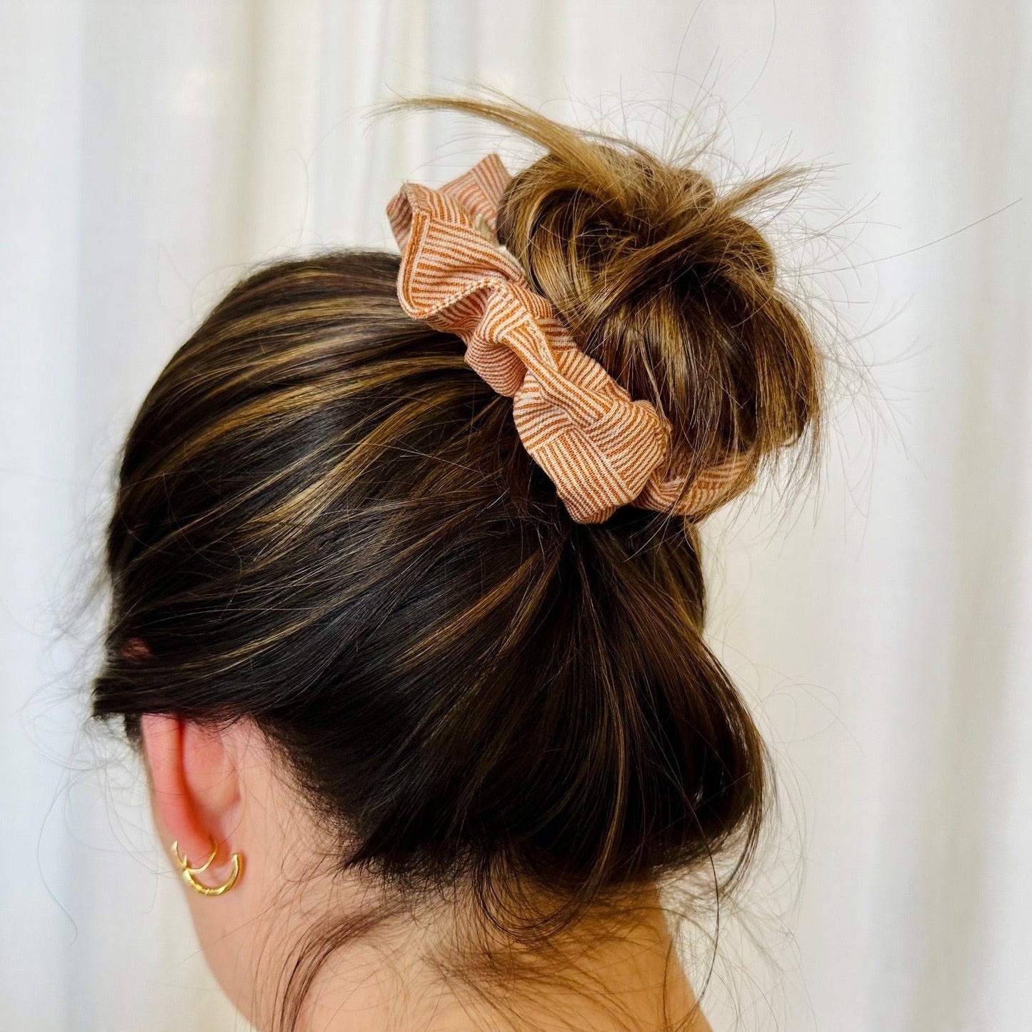 Hair Scrunchie - Copper Fields - Eco4life Clothing and Accessories
