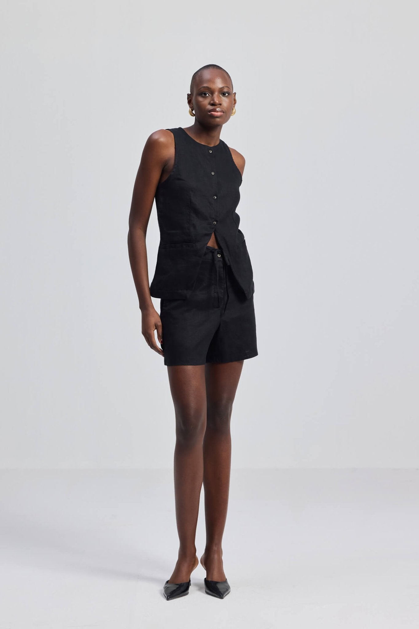 Hemp Shorts in Black - Eco4life Clothing and Accessories