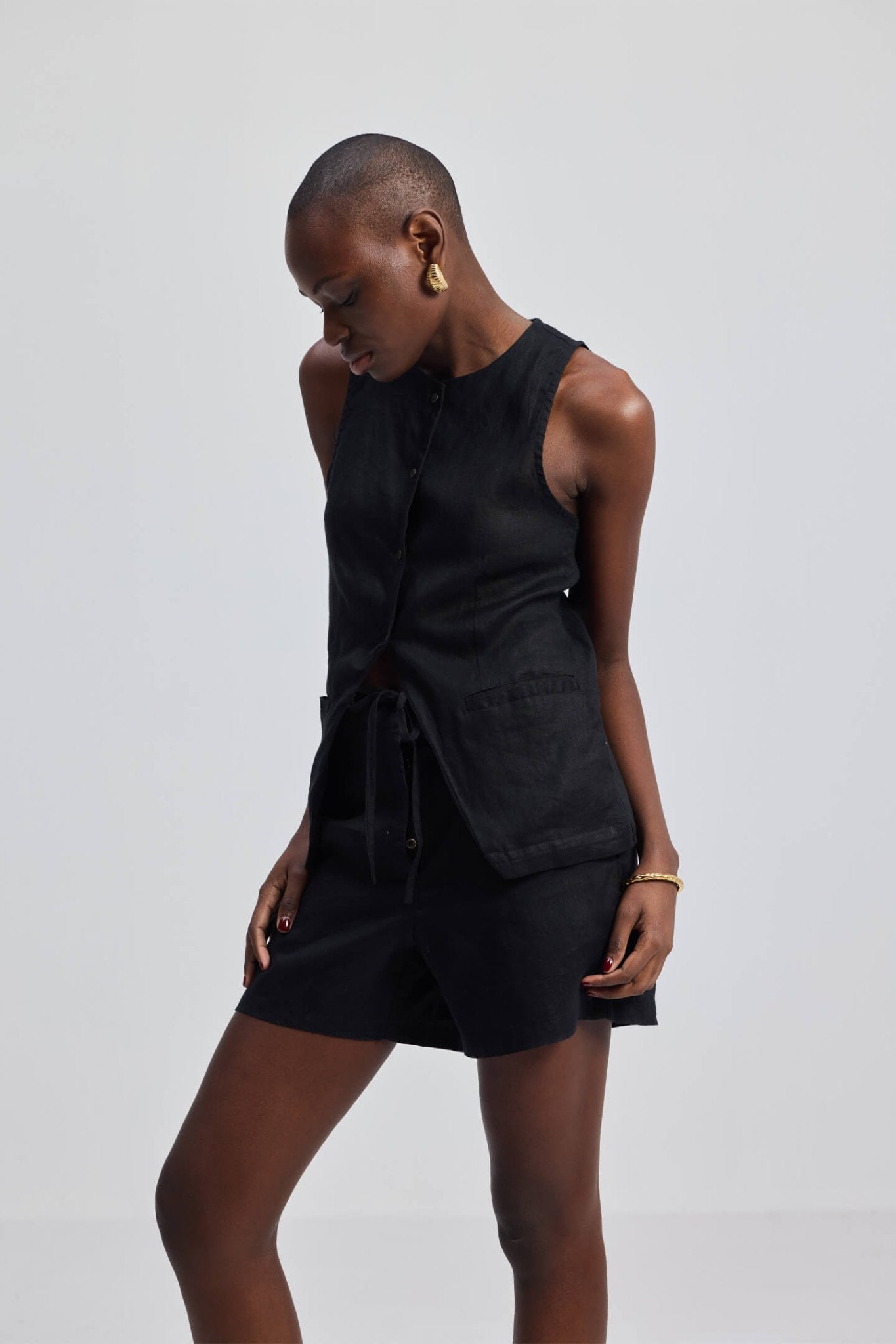 Hemp Shorts in Black - Eco4life Clothing and Accessories
