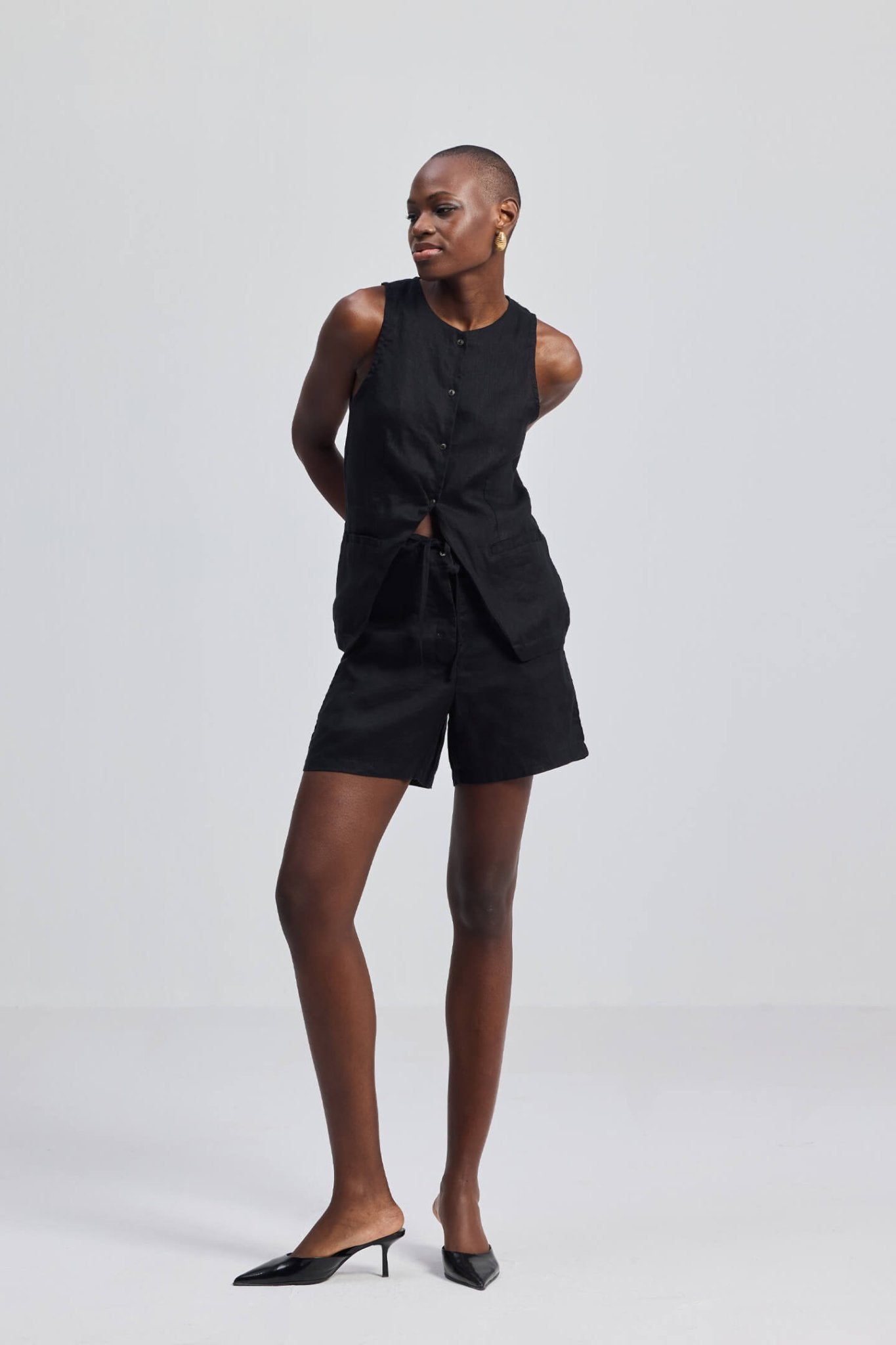Hemp Shorts in Black - Eco4life Clothing and Accessories