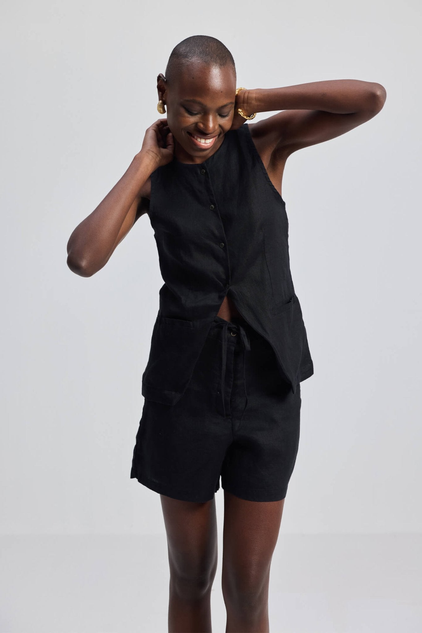 Hemp Shorts in Black - Eco4life Clothing and Accessories