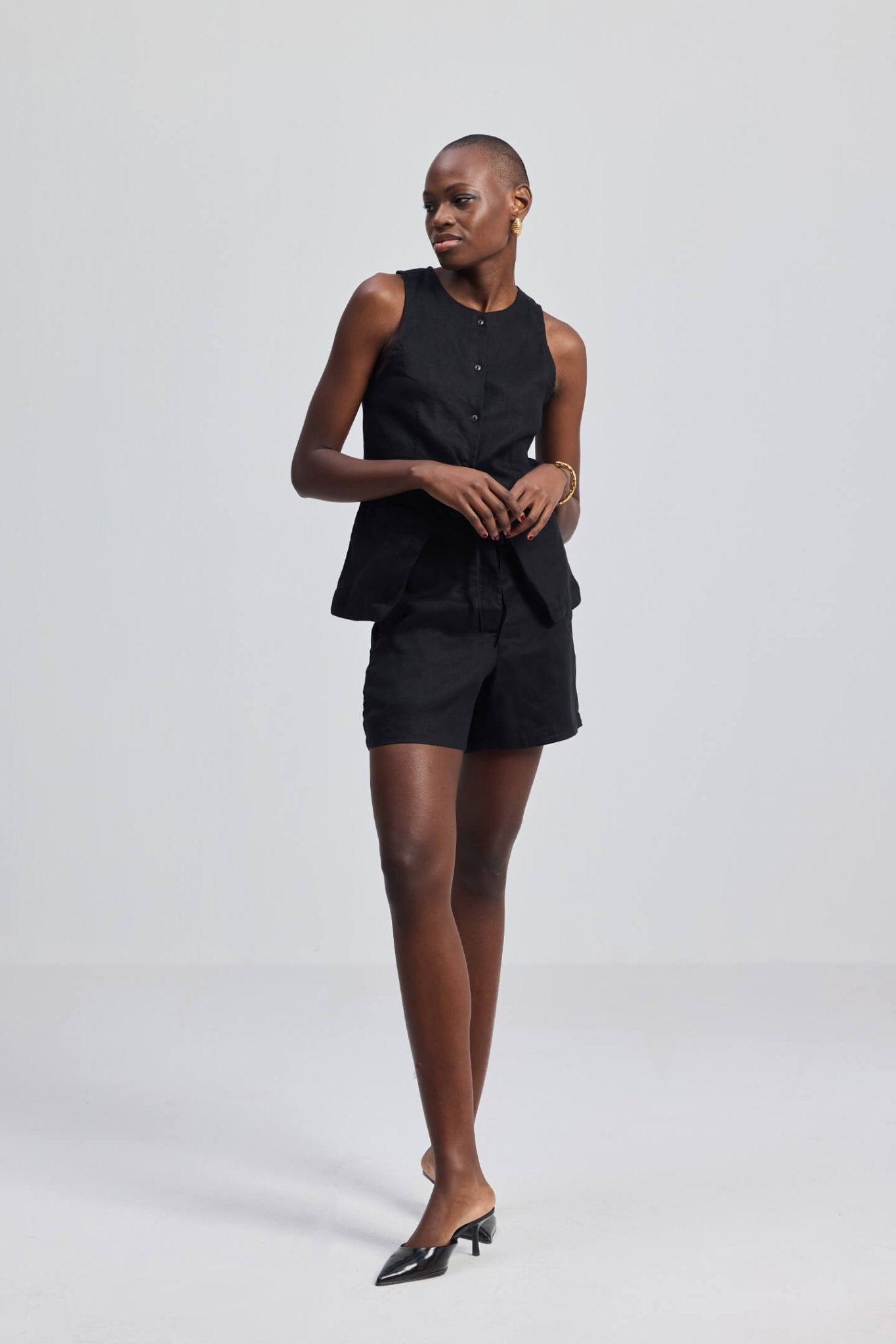 Hemp Shorts in Black - Eco4life Clothing and Accessories