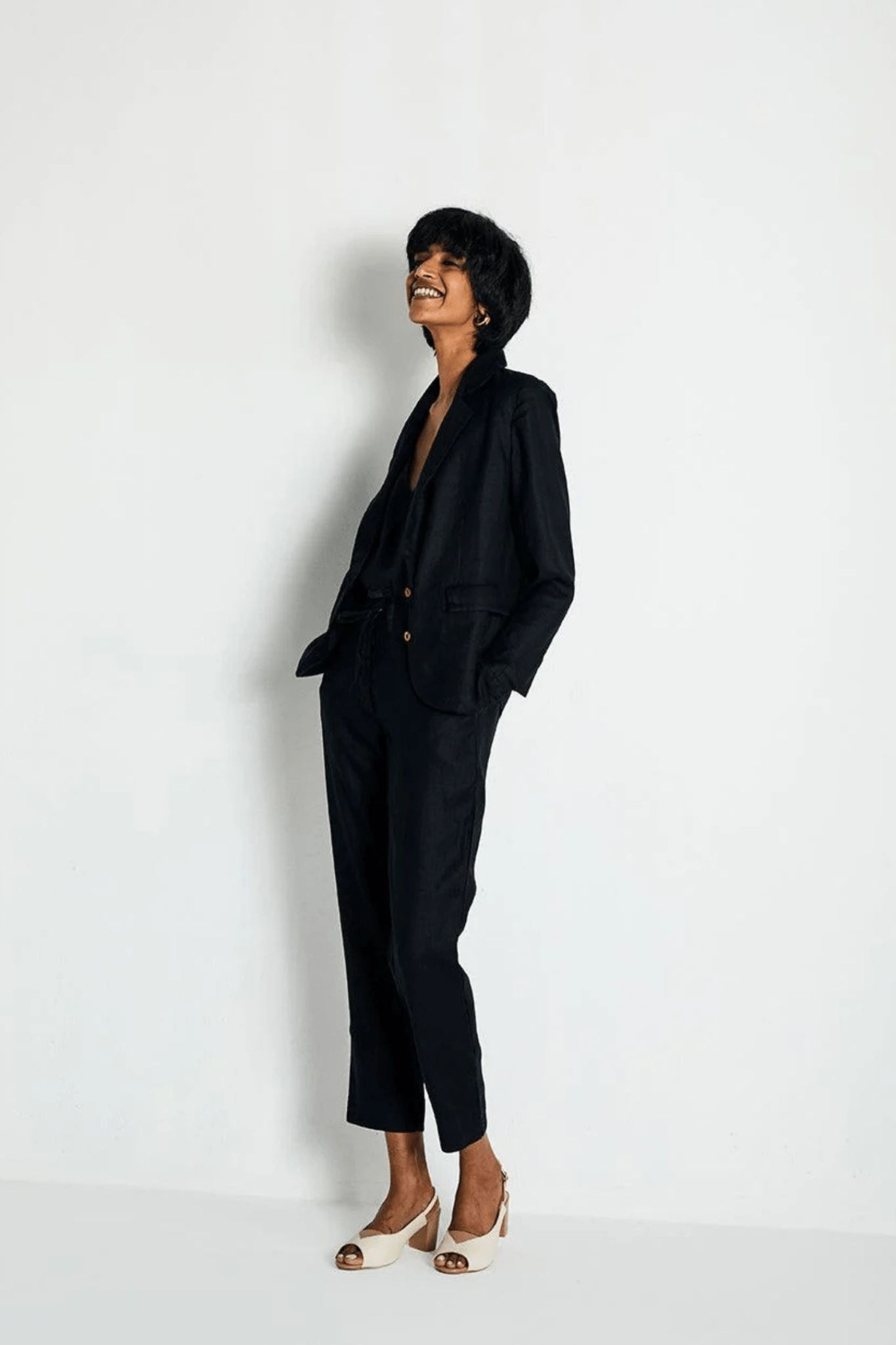Hemp Three Piece Set in Black - Eco4life Clothing and Accessories