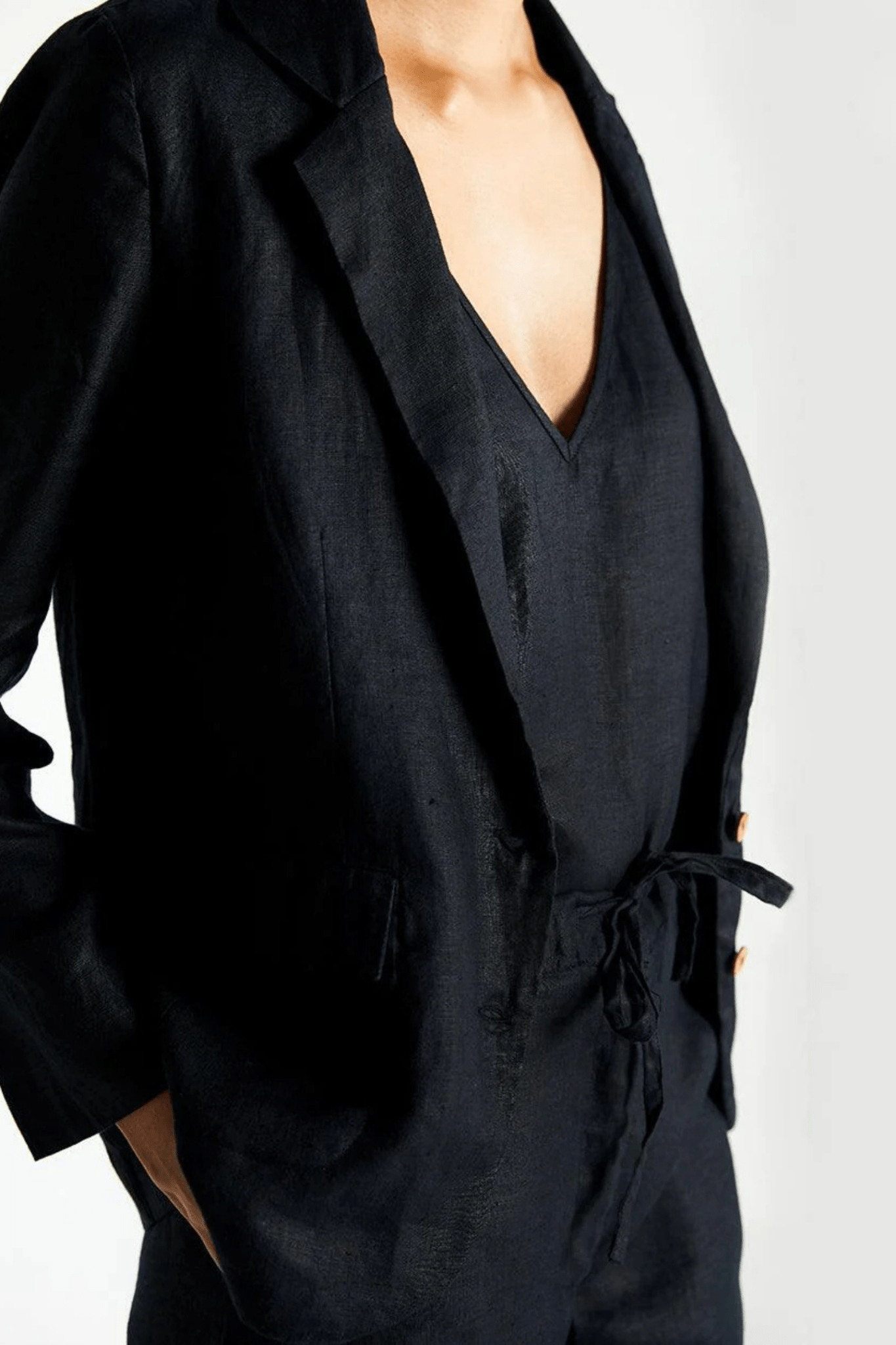 Hemp Three Piece Set in Black - Eco4life Clothing and Accessories