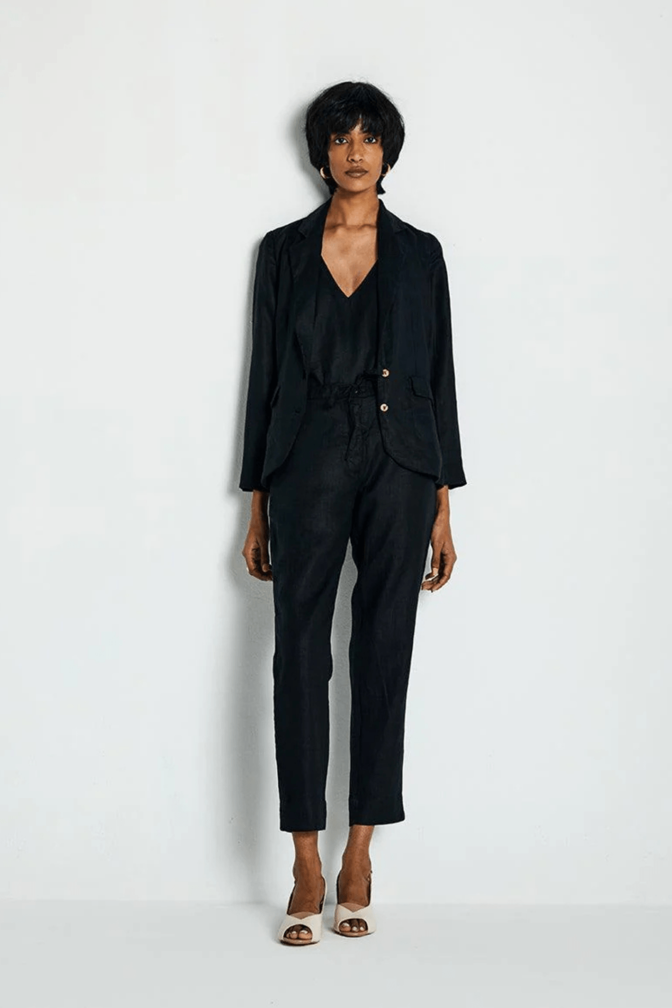 Hemp Three Piece Set in Black - Eco4life Clothing and Accessories