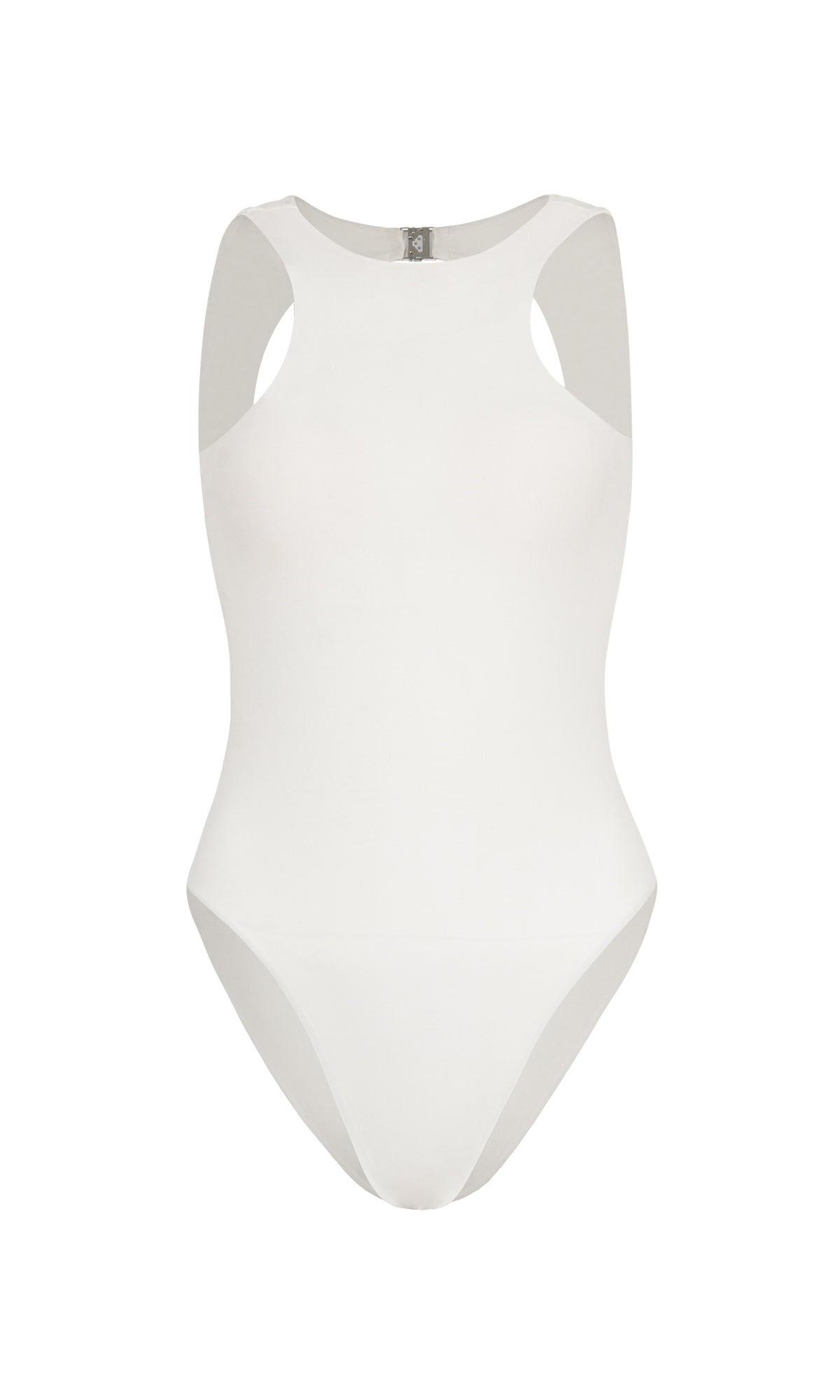 JUPITER Open - back Recycled One - piece Swimsuit in White - Eco4life Clothing and Accessories