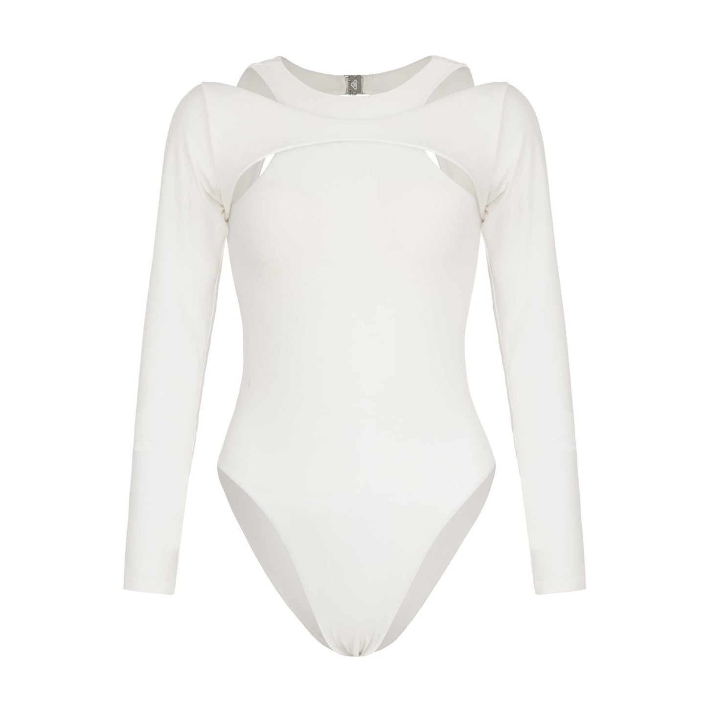 JUPITER Open - back Recycled Two - piece Swimsuit In White - Eco4life Clothing and Accessories