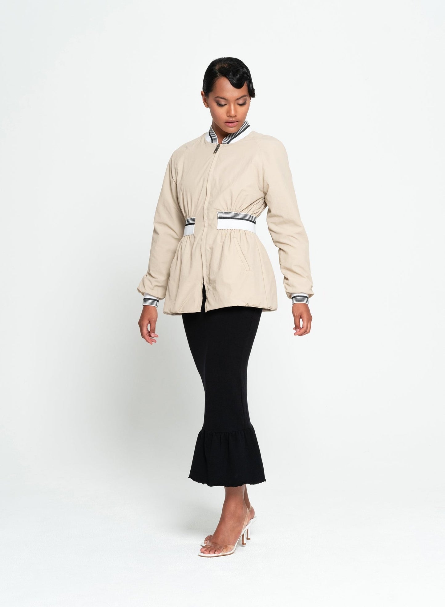 KAMALA Recycled Windbreaker Bomber Jacket - Eco4life Clothing and Accessories