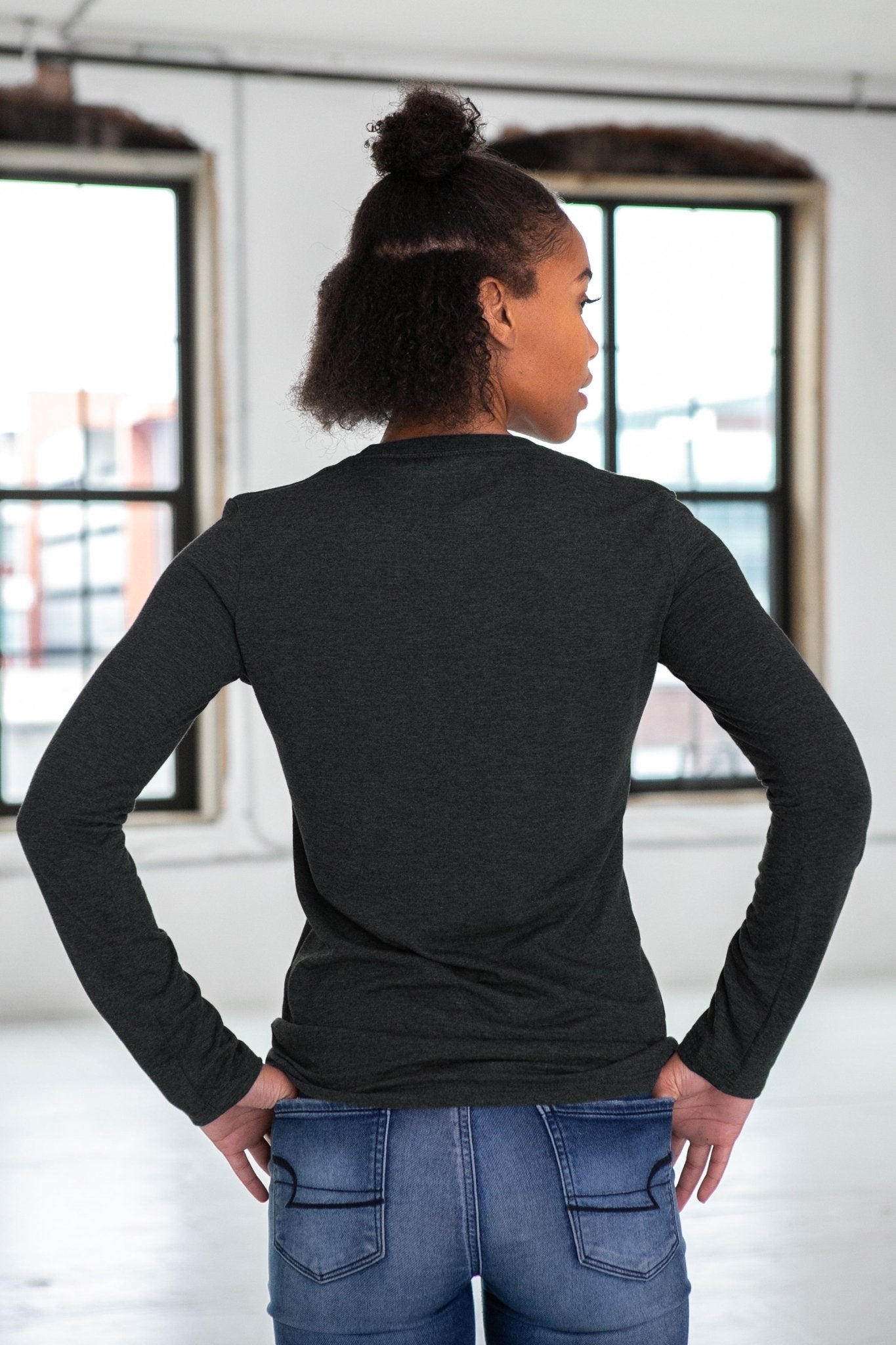 Ladies Eco - Triblend Long Sleeve Tee - Eco4life Clothing and Accessories