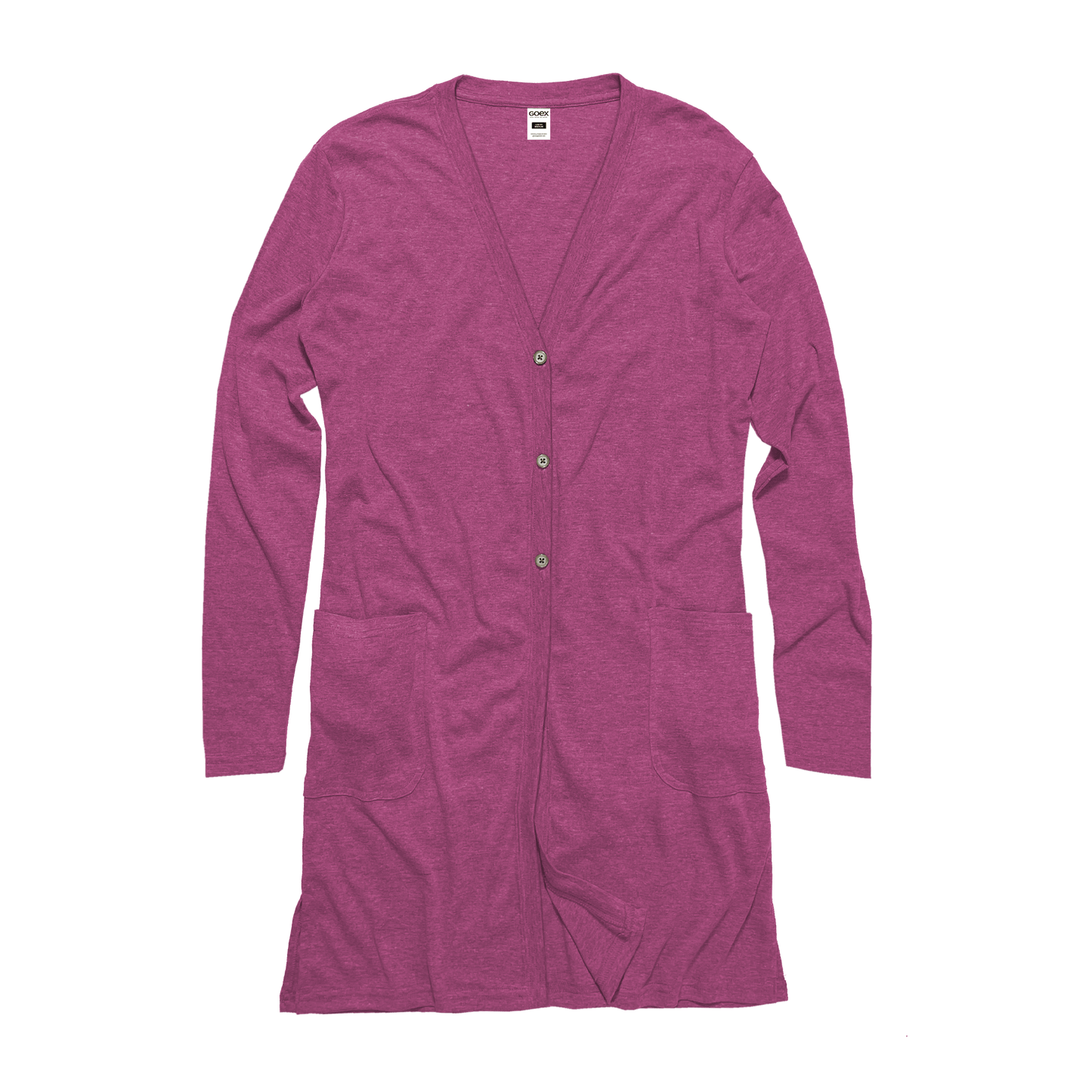 Ladies Eco - Triblend Rib Cardigan - Eco4life Clothing and Accessories
