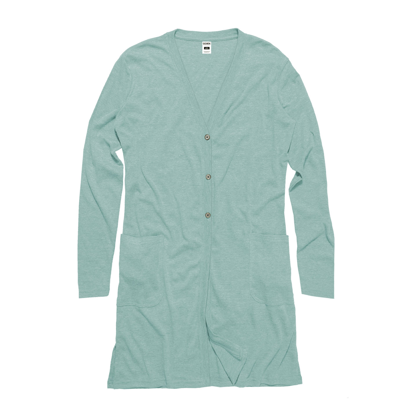 Ladies Eco - Triblend Rib Cardigan - Eco4life Clothing and Accessories