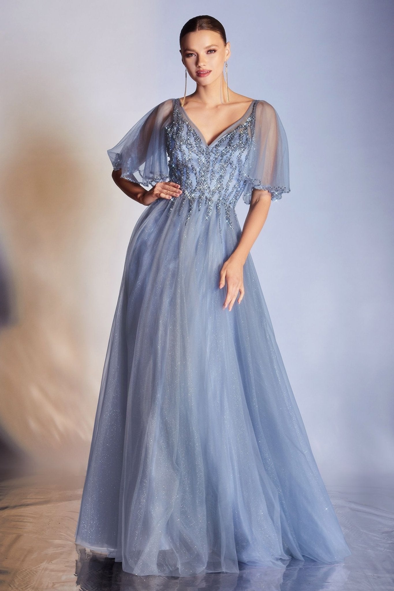 Layered Tulle A - Line Gown - Eco4life Clothing and Accessories