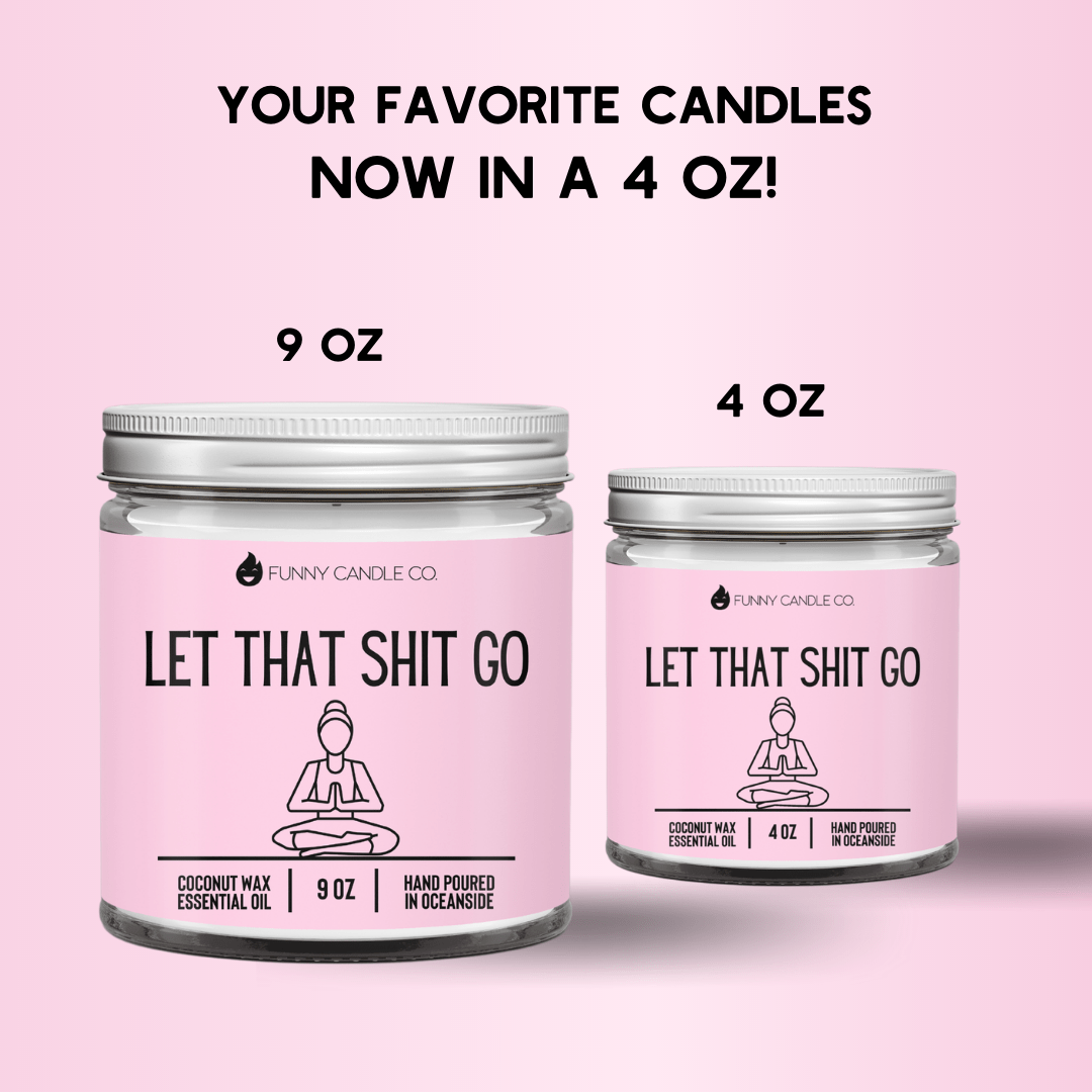 Let That Shit Go (pink) - Funny Candle - Eco4life Clothing and Accessories
