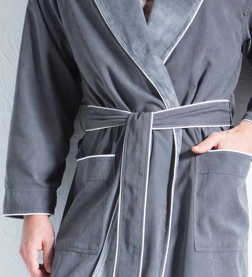 Men's Luxury Microfiber Spa Robe - Eco4life Clothing and Accessories