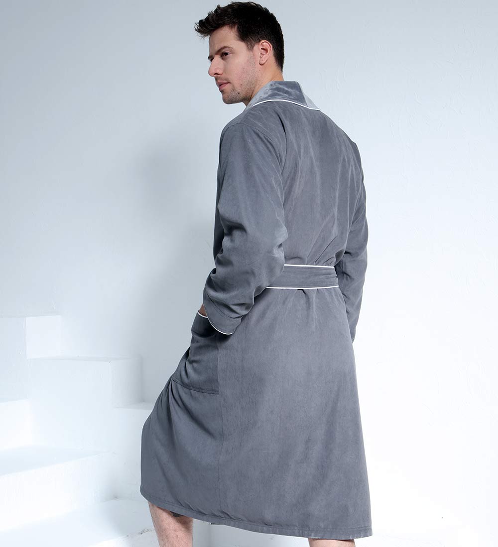Men's Luxury Microfiber Spa Robe - Eco4life Clothing and Accessories