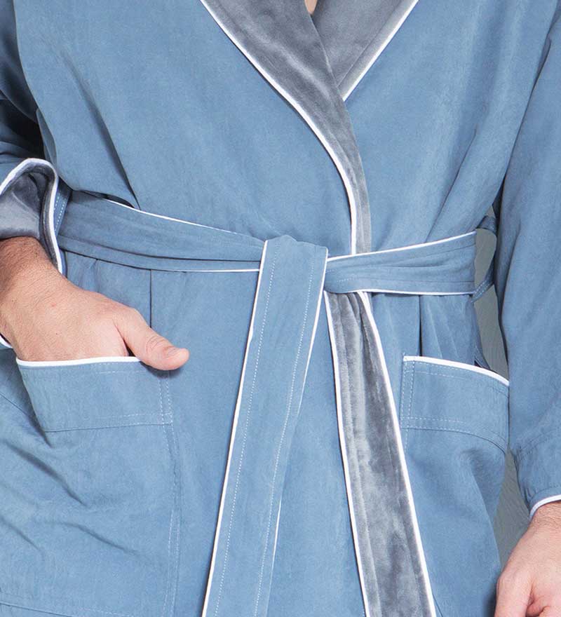Men's Luxury Microfiber Spa Robe - Eco4life Clothing and Accessories
