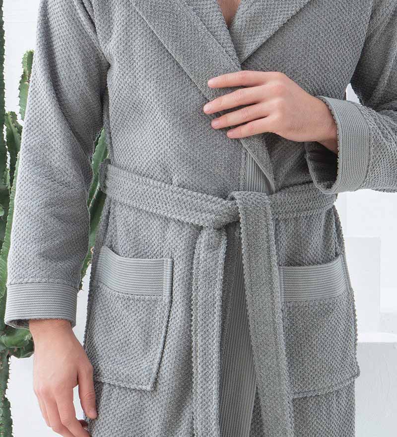 Men's Luxury Turkish Cotton Terry Cloth Robe with Hood - Eco4life Clothing and Accessories