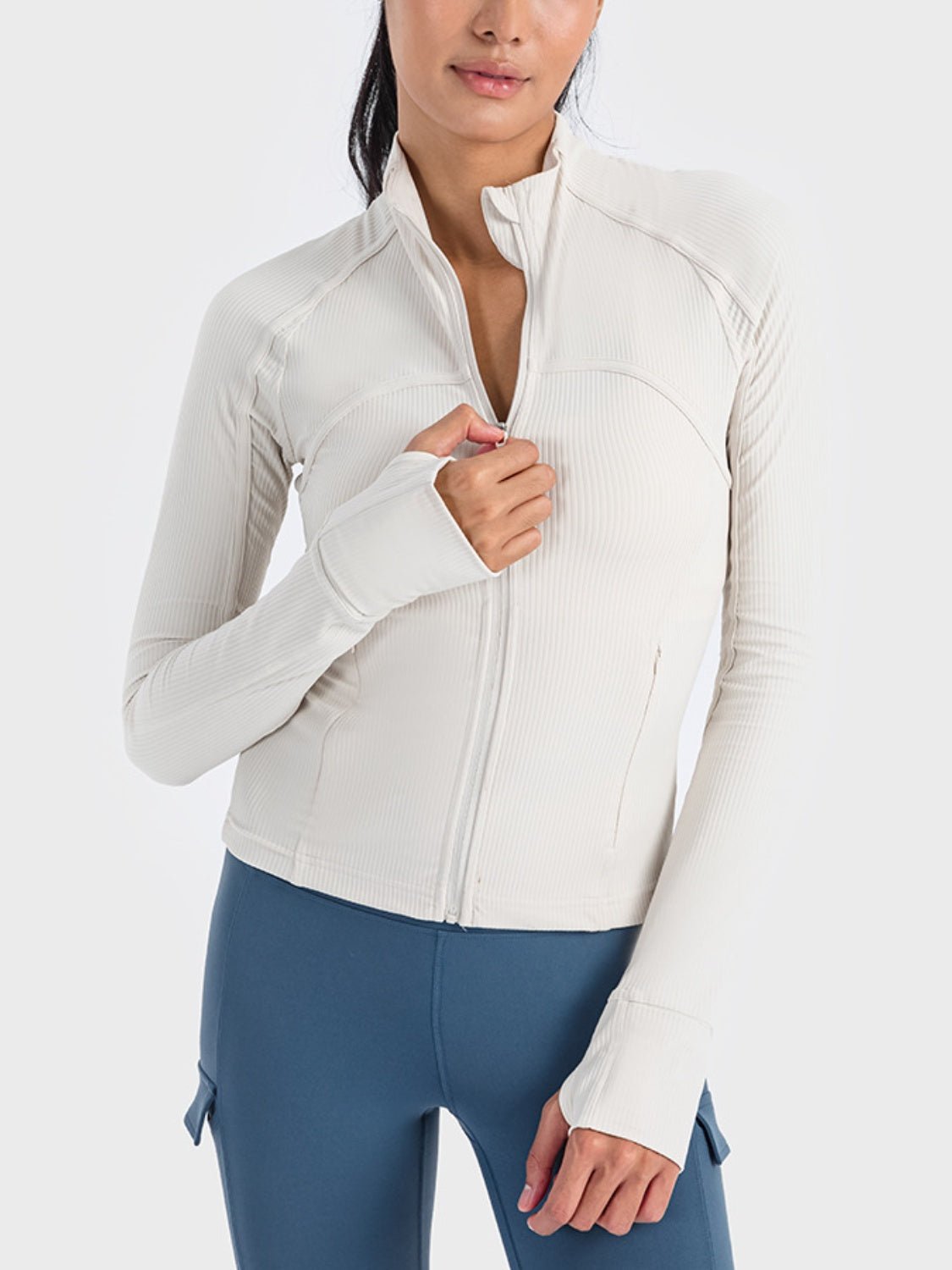 Millennia Zip - Up Long Sleeve Sports Jacket - Eco4life Clothing and Accessories