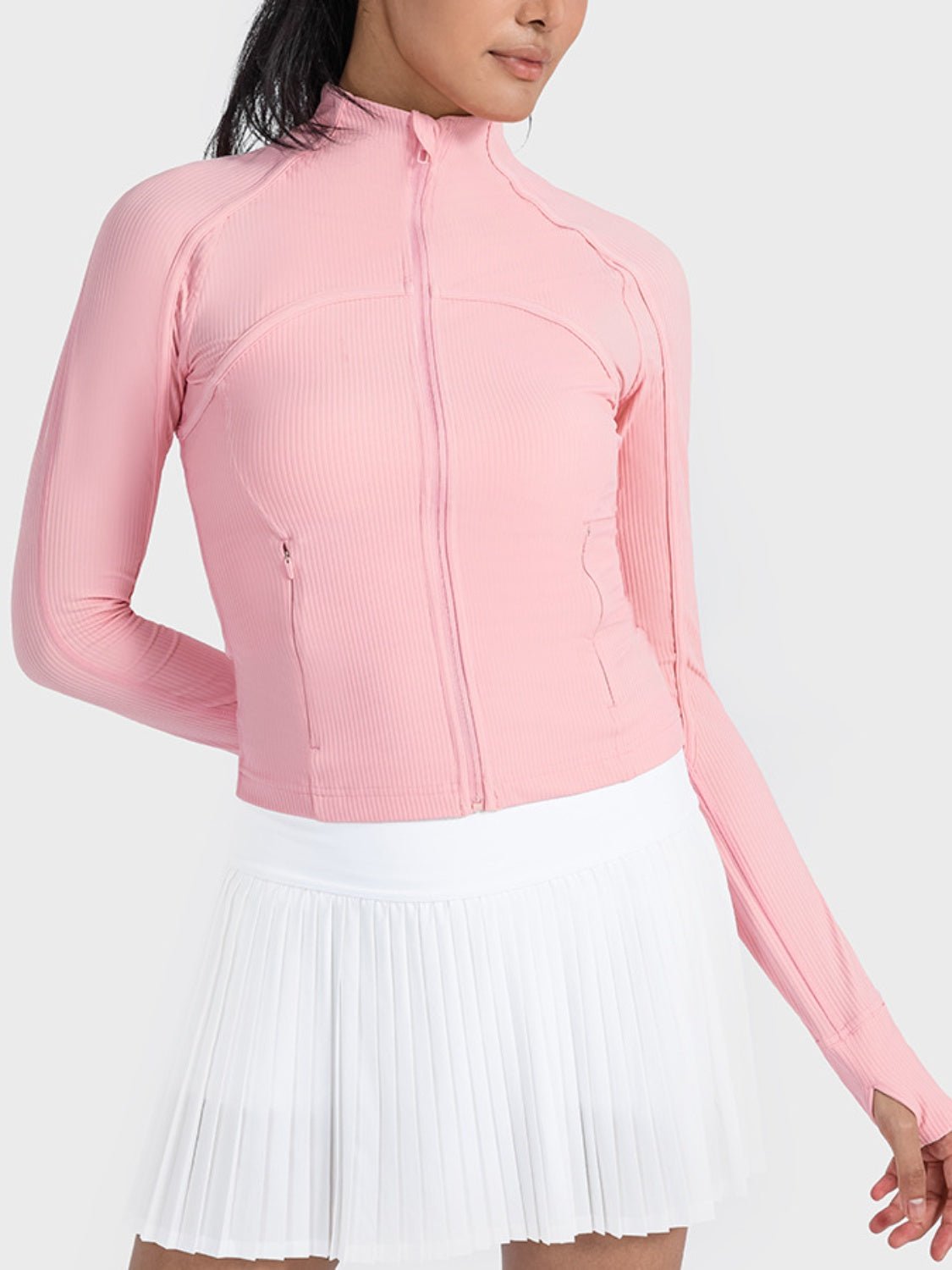 Millennia Zip - Up Long Sleeve Sports Jacket - Eco4life Clothing and Accessories