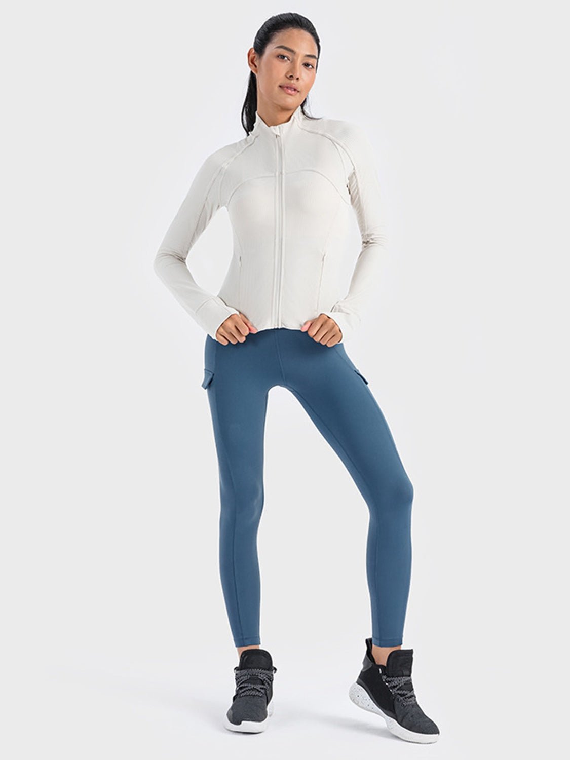 Millennia Zip - Up Long Sleeve Sports Jacket - Eco4life Clothing and Accessories