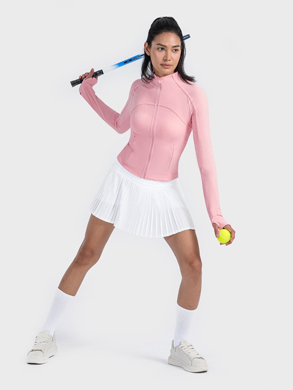 Millennia Zip - Up Long Sleeve Sports Jacket - Eco4life Clothing and Accessories