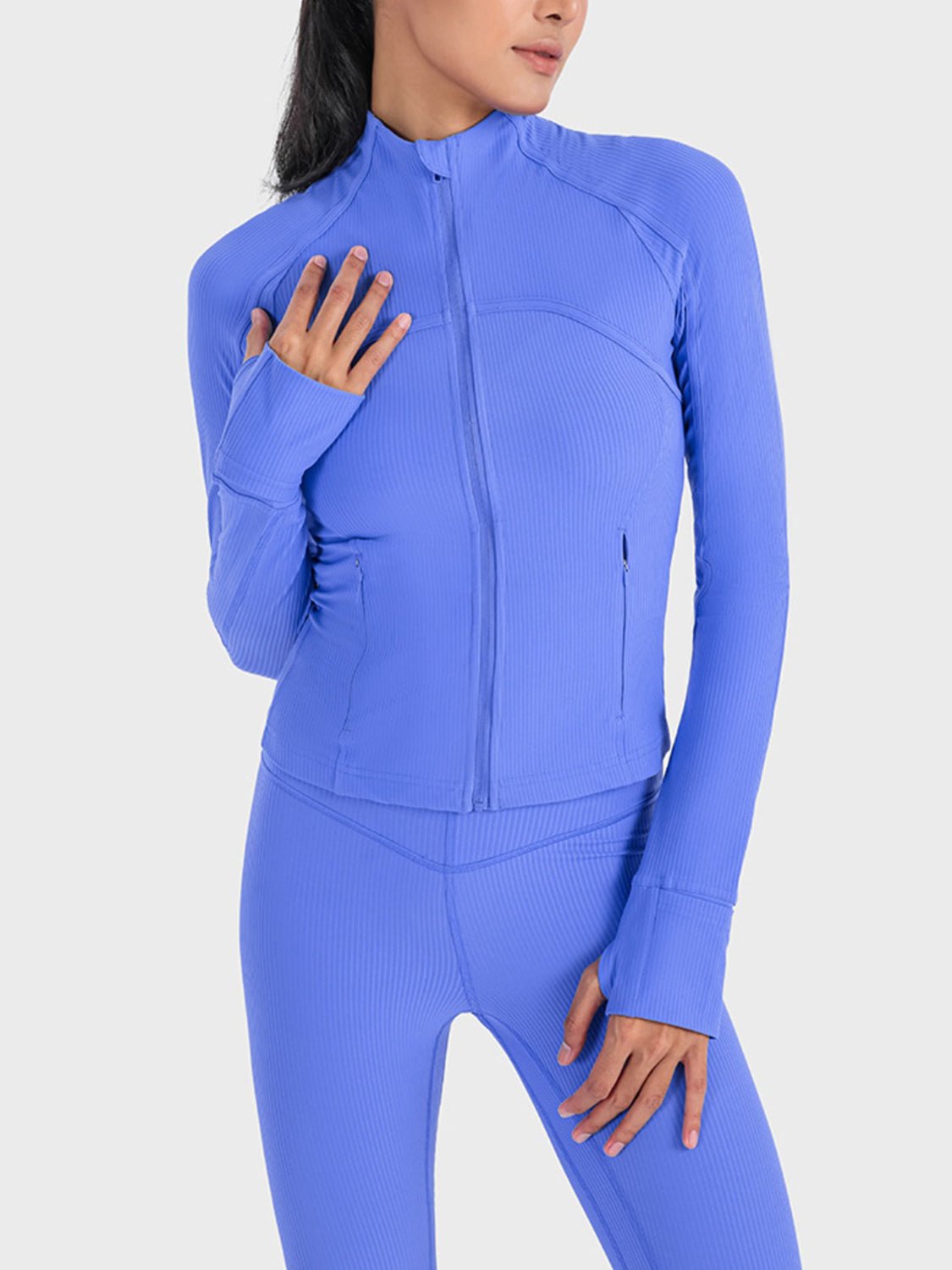 Millennia Zip - Up Long Sleeve Sports Jacket - Eco4life Clothing and Accessories