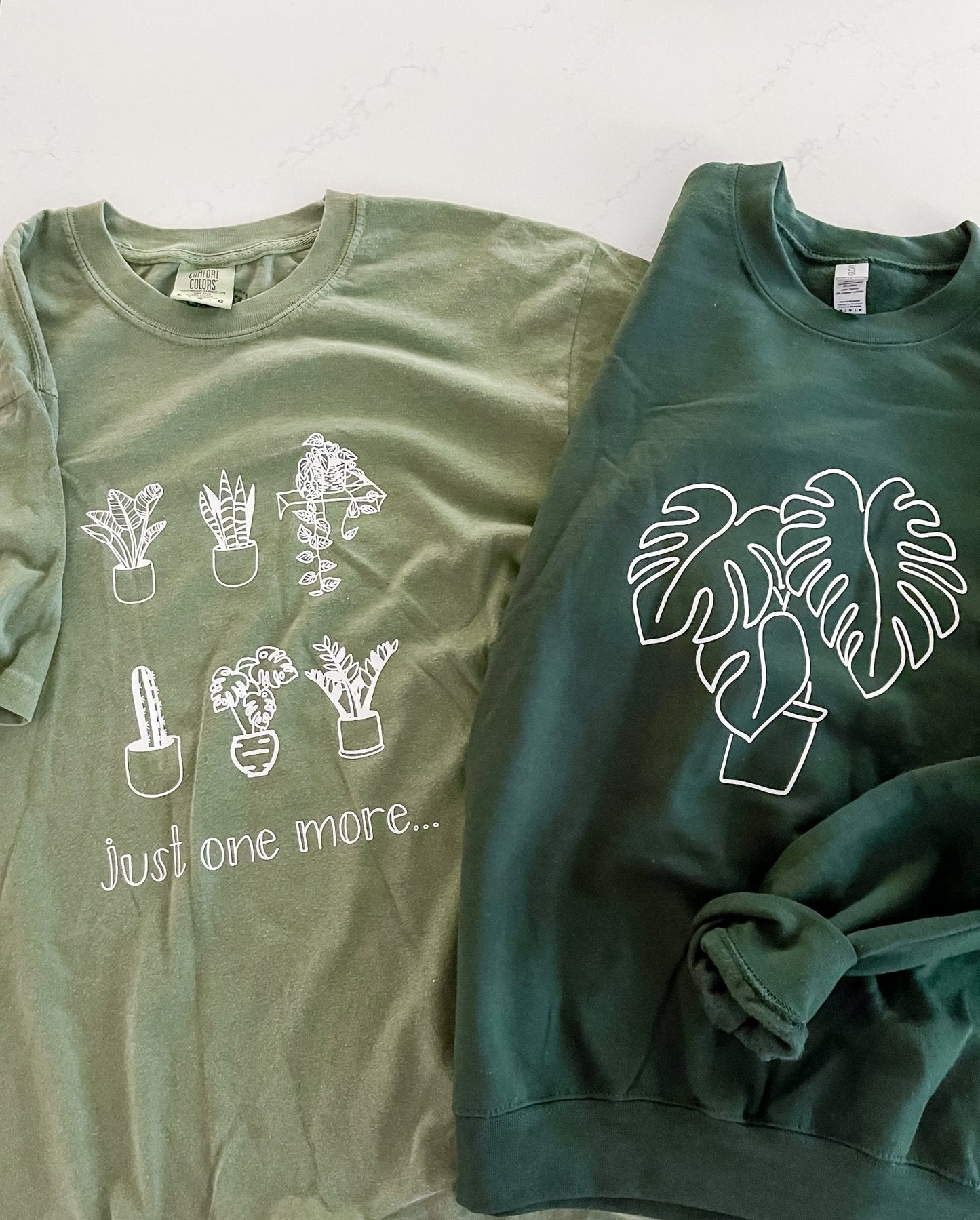 Monstera Plant Crew Sweatshirt - Eco4life Clothing and Accessories