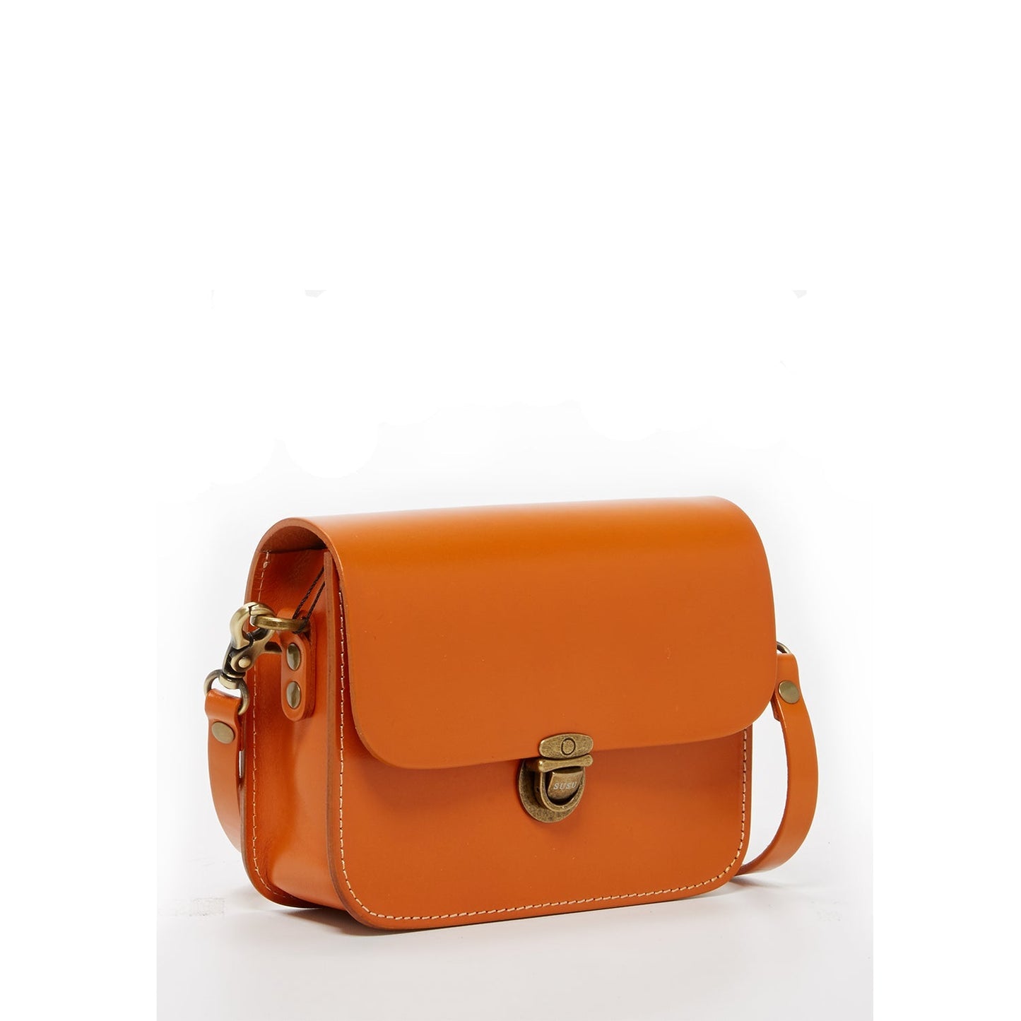Nanah Light Brown Leather Crossbody Bag - Eco4life Clothing and Accessories