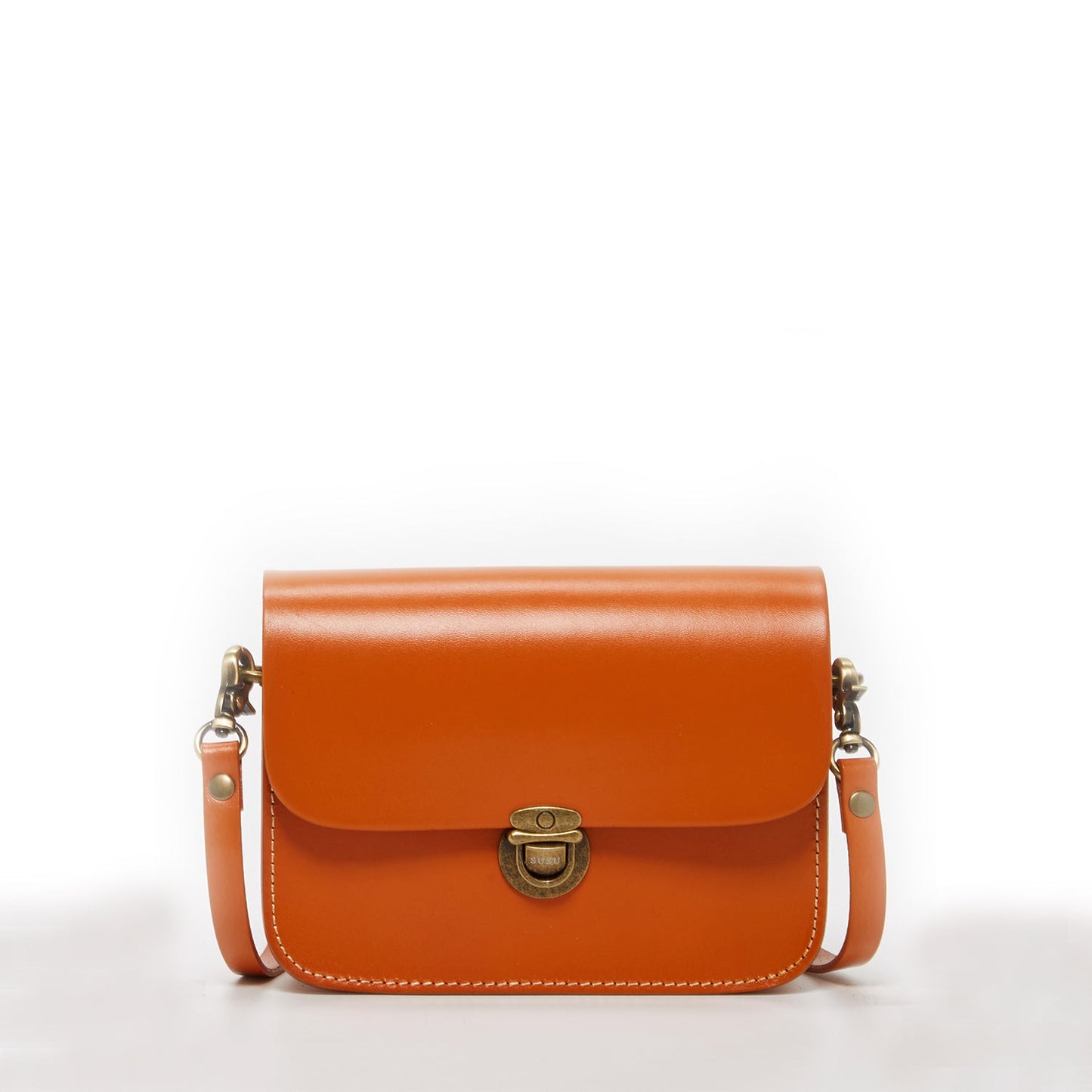 Nanah Light Brown Leather Crossbody Bag - Eco4life Clothing and Accessories