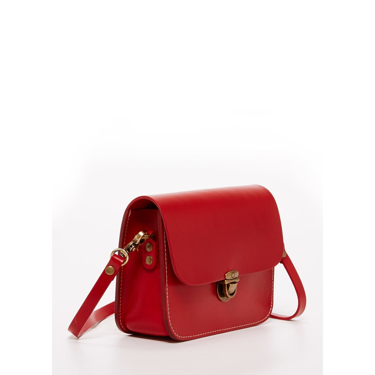 Nanah Red Leather Crossbody Bag - Eco4life Clothing and Accessories